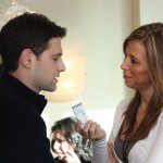 justin bartha interview Actor Justin Bartha being interviewed by Red Carpet Roxy photo: Celebrity Resource
