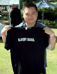 "Entourage's" Rex Lee supporting Free the Slaves at the Eco-Emmy Celebrity Gifting Suite