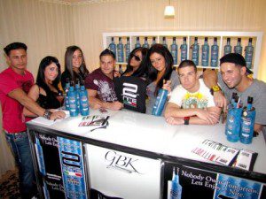 "Jersey Shore" cast at the GBK 2010 Golden Globes Gift Lounge photo: wenn
