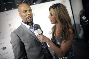Red Carpet Roxy interviewing Common at HAVEN360 photo: gary he