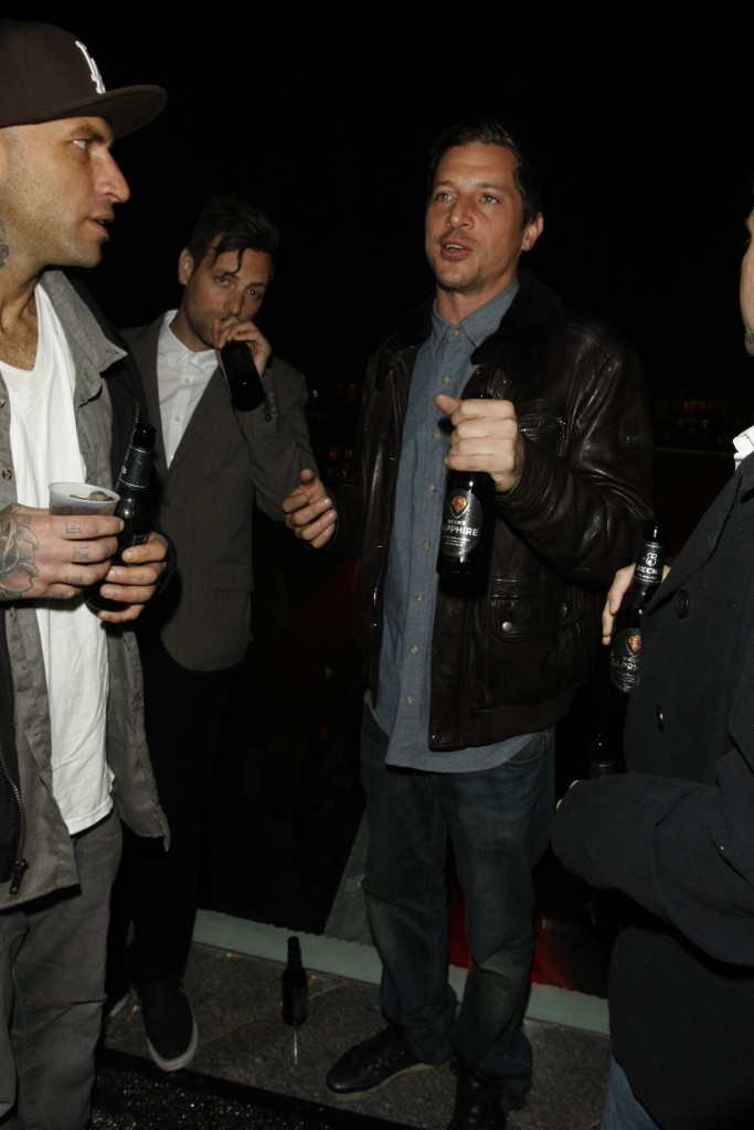 Simon Rex attends the Beck's Sapphire New Year's Eve Launch Party at a Private Residence in Los Angeles