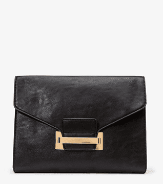 Forever 21 Fold-Over Faux Leather Clutch