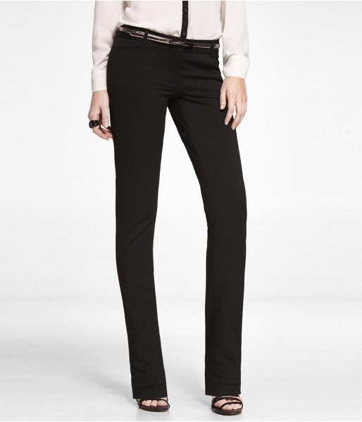 STUDIO STRETCH TAB WAIST SLIM FLARE COLUMNIST PANT