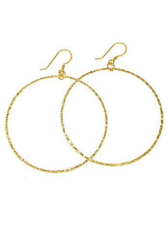 Charlene K Hammered Hoop Earrings