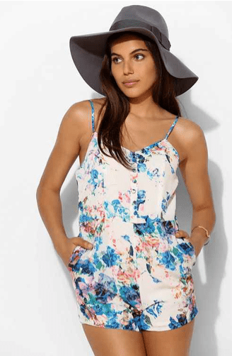 Lovers + Friends Floral Escape Cutout-Back Romper - Urban Outfitters 2014-07-03 15-09-31