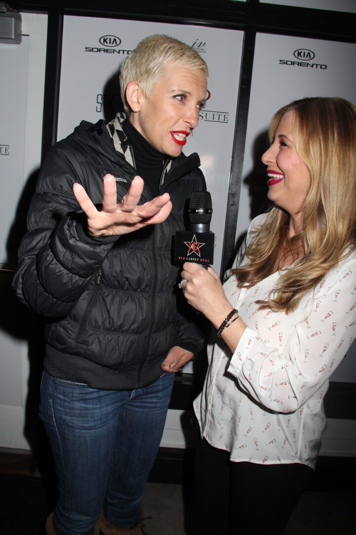 Interviewing Toni Collette at the KIA Supper Suite by STK at Sundance in 2015