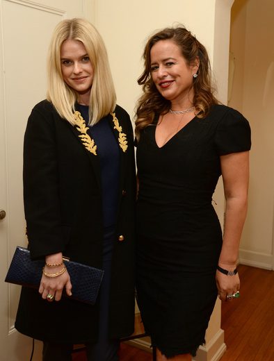Actress Alice Eve and Jade Jagger celebrating Jade's Fine Jewelry Collection at the Chateau Marmont