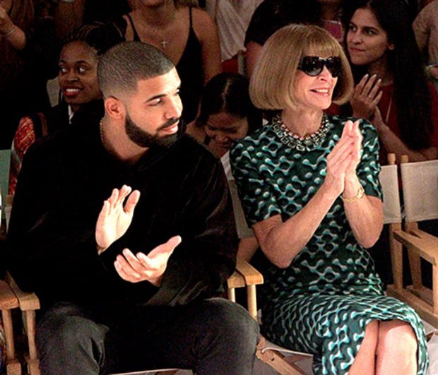 Drake and Anna Wintour