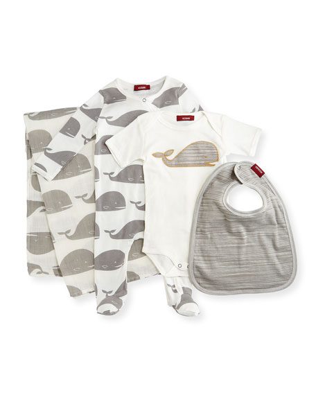 Milkbarn Whale Suitcase Gift Set (with a matching whale suitcase)